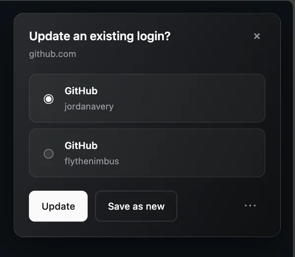 Update an existing login